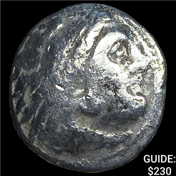 Macedonian Type of Alexander III Silver Drachm NEARLY UNCIRCULATED