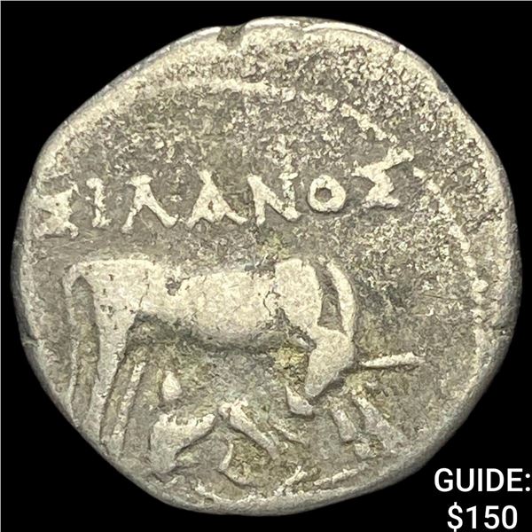 Illyria 260-167/98 BC Silver Drachm NEARLY UNCIRCULATED