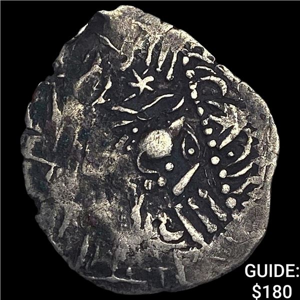 Gurjura Conf. 570-712 AD Silver Drachm NEARLY UNCIRCULATED
