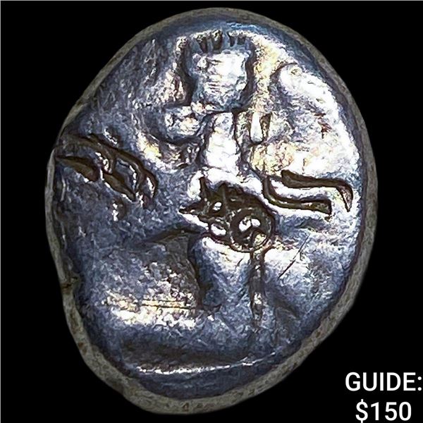 Achaemenid Empire 5th-4th c. BC Silver Siglos NEARLY UNCIRCULATED