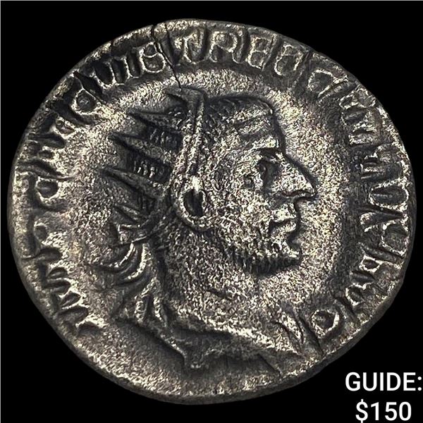 Roman Treb. Gallus 251-253 AD Silver Antoninianus CLOSELY UNCIRCULATED