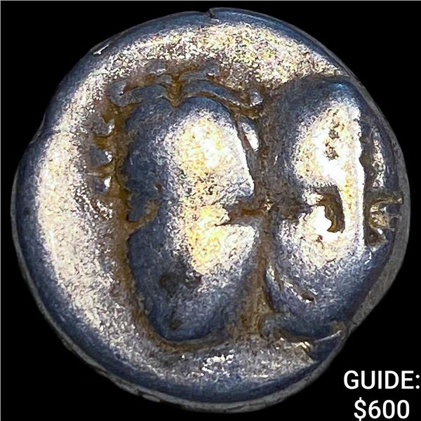 Greece Moesia, Istros 4th Cent. BC Silver Drachm NEARLY UNCIRCULATED