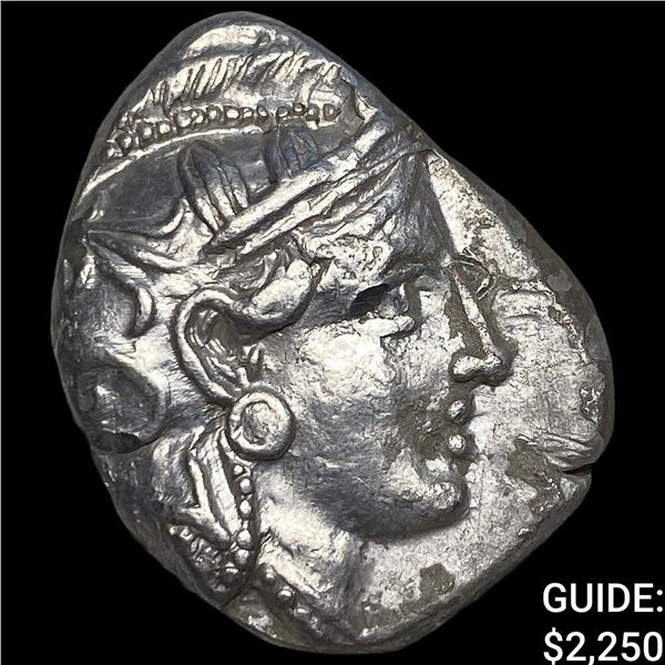 Attica, Athens 353-294 BC Silver Tetradrachm NEARLY UNCIRCULATED