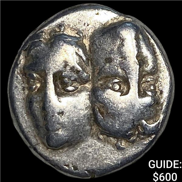 Greece Moesia, Istros 4th Cent. BC Silver Drachm NEARLY UNCIRCULATED