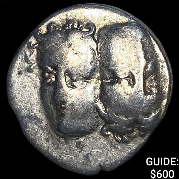 Greece Moesia, Istros 4th Cent. BC Silver Drachm NEARLY UNCIRCULATED