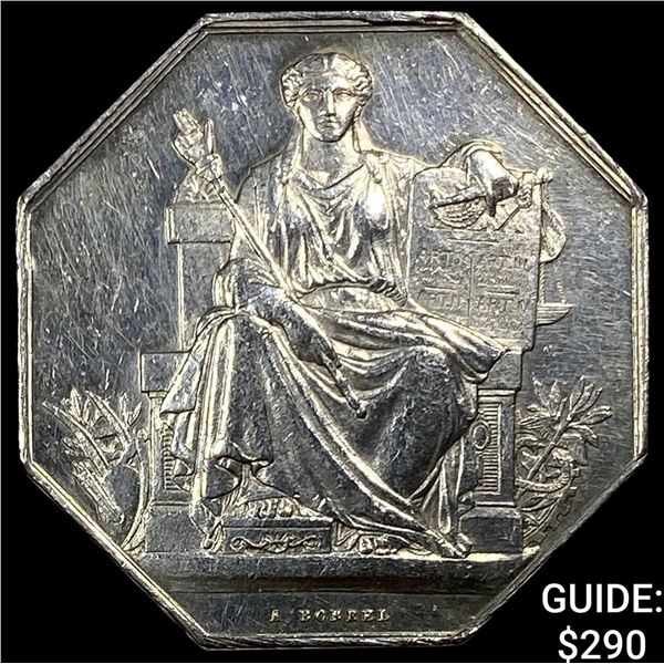 District of Orleans Silver Notary Token UNCIRCULATED
