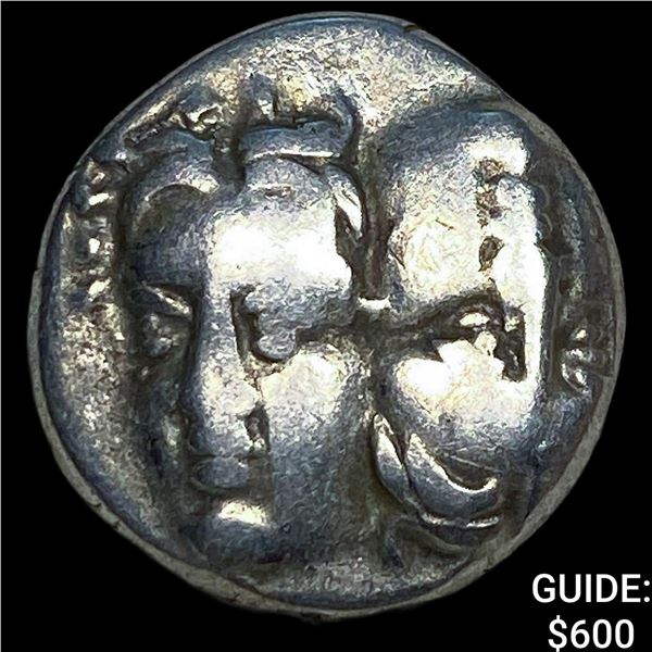 Greece Moesia, Istros 4th Cent. BC Silver Drachm NEARLY UNCIRCULATED