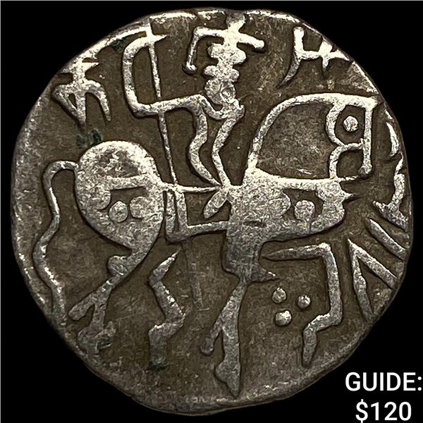 700-1000 AD India Rajput Silver Jital NEARLY UNCIRCULATED