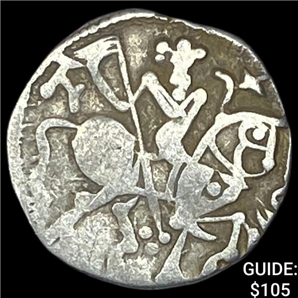 India Rajput 700-1000  Silver Jital NEARLY UNCIRCULATED