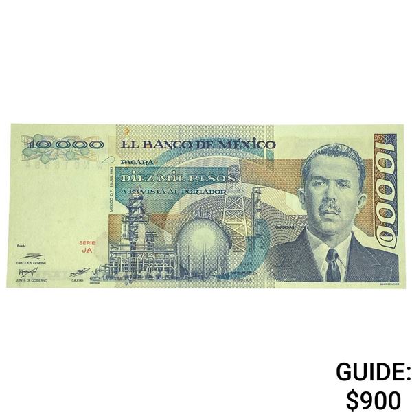 1983 Bank of Mexico 10,000 Pesos