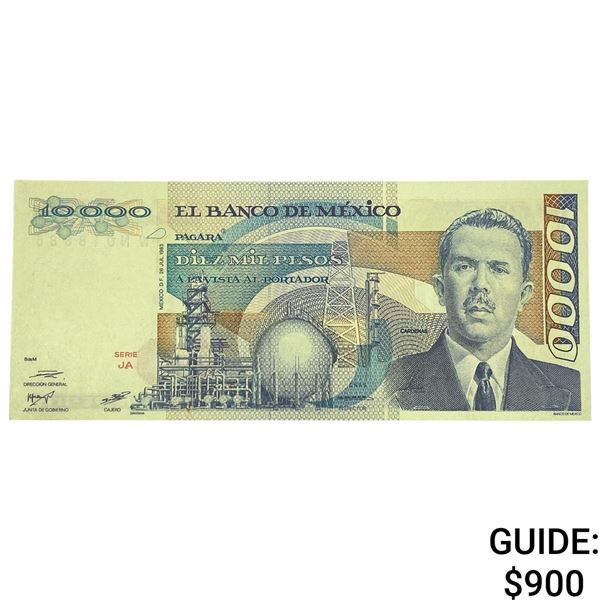 1983 Bank of Mexico 10,000 Pesos