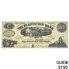 Image 1 : 1860 $1 Plantation Bank-New York Advertising Note