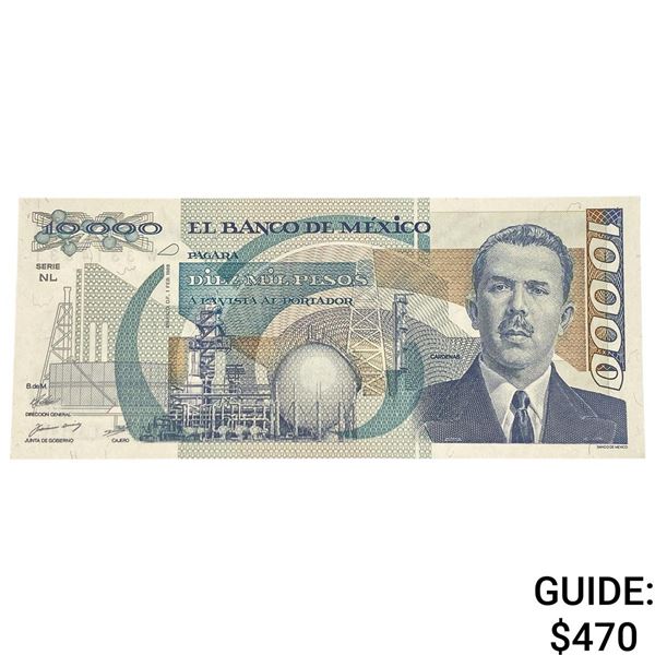 1988 Bank of Mexico 10,000 Pesos