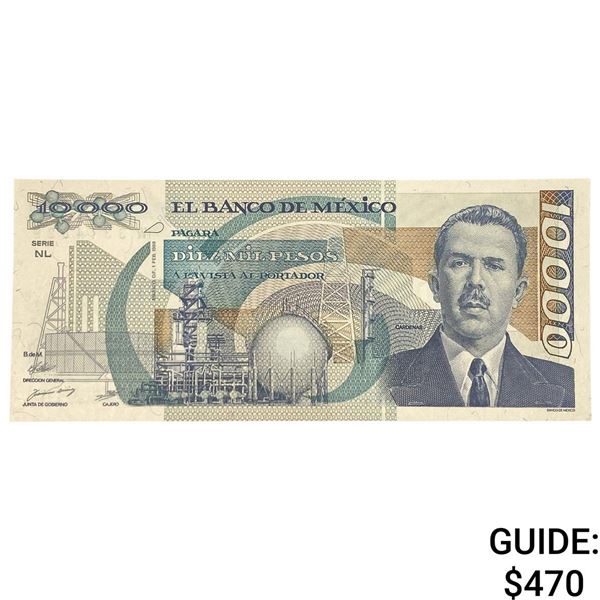 1988 Bank of Mexico 10,000 Pesos