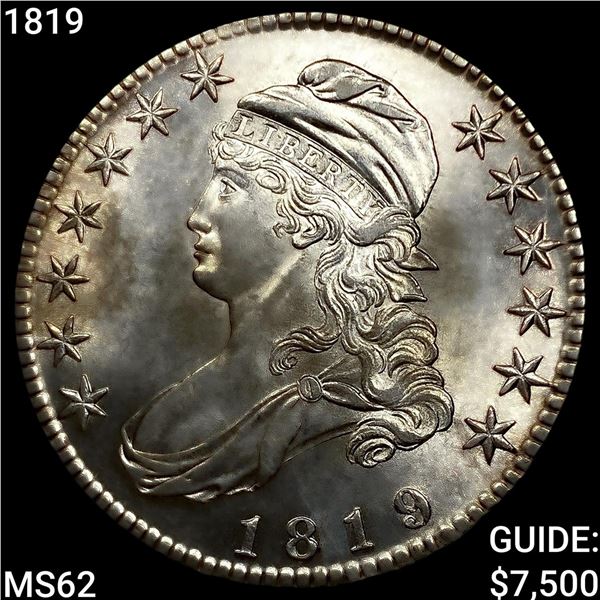 1819 Capped Bust Half Dollar UNCIRCULATED