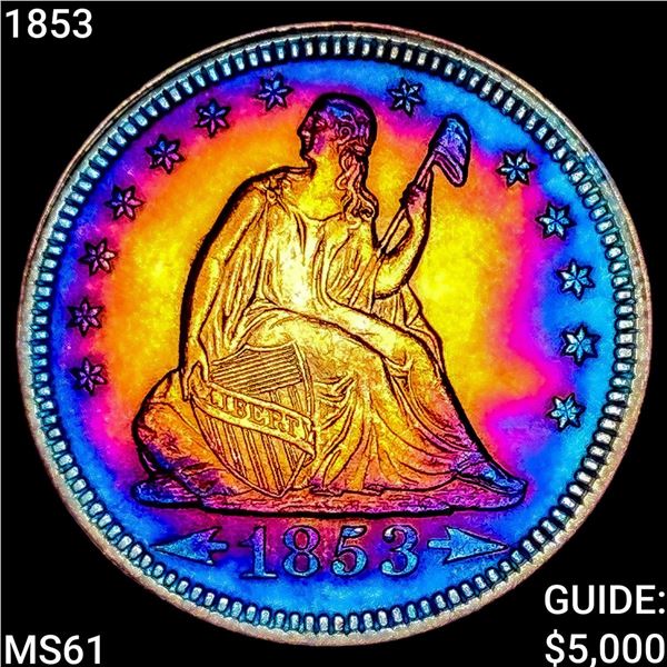 1853 Seated Liberty Quarter UNCIRCULATED