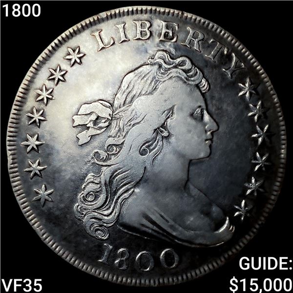 1800 Draped Bust Dollar ABOUT UNCIRCULATED