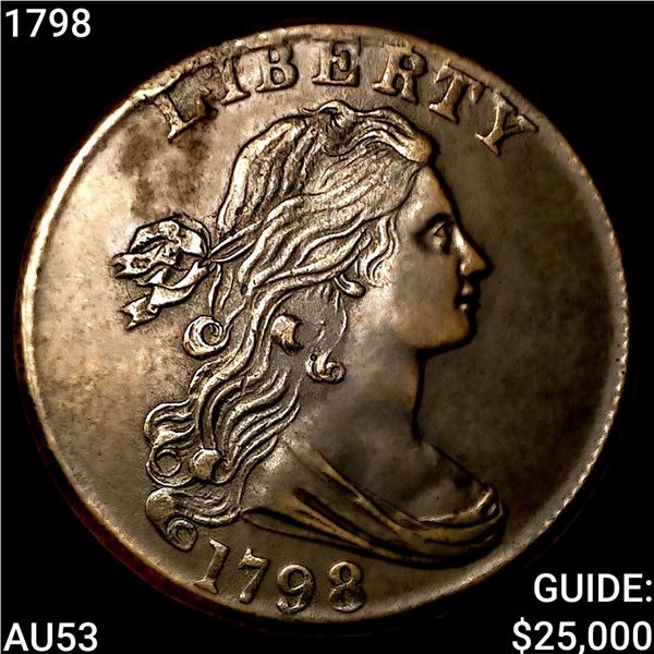 1798 Draped Bust Large Cent CLOSELY UNCIRCULATED