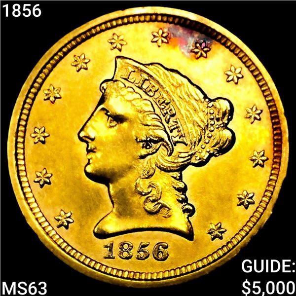 1856 $2.50 Gold Quarter Eagle CHOICE BU