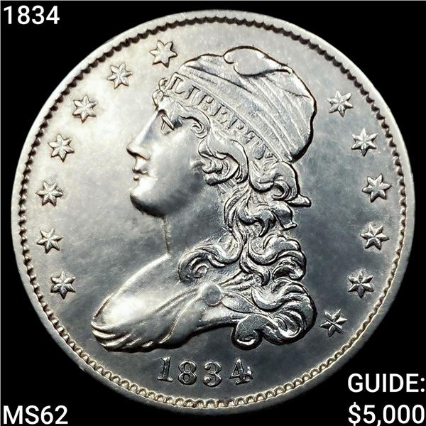 1834 Capped Bust Quarter UNCIRCULATED