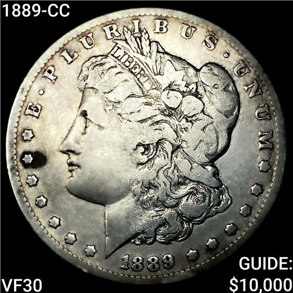 1889-CC Morgan Silver Dollar LIGHTLY CIRCULATED