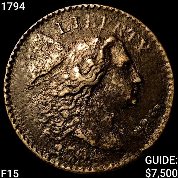 1794 Liberty Cap Large Cent NICELY CIRCULATED