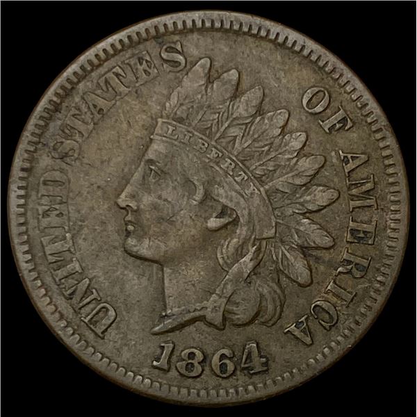 1864 L Indian Head Cent NEARLY UNCIRCULATED