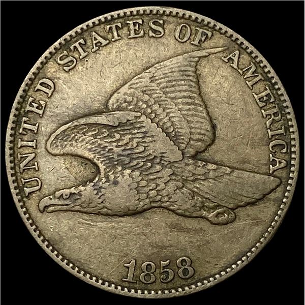 1858 Flying Eagle Cent CLOSELY UNCIRCULATED