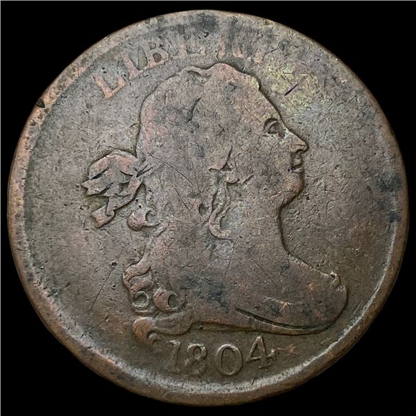 1804 Draped Bust Half Cent LIGHTLY CIRCULATED