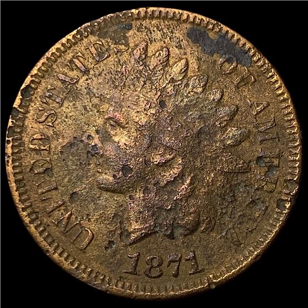 1871 Indian Head Cent HIGH GRADE