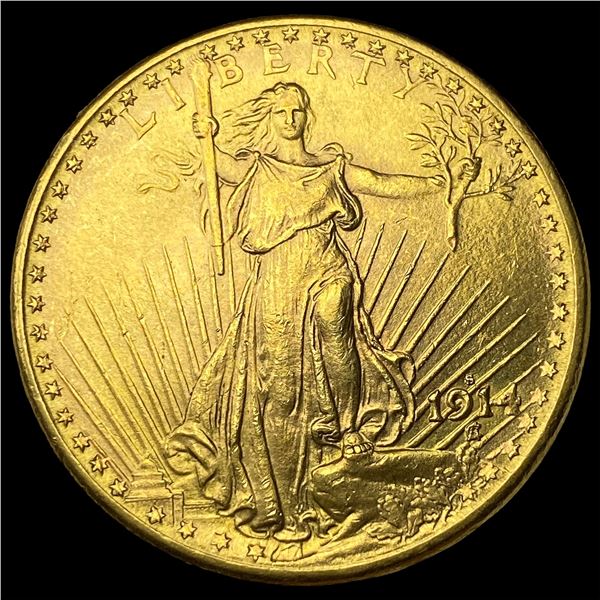 1914-S Gold $20 Saint-Gaudens Double Eagle  UNCIRCULATED