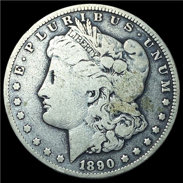 1890-CC Silver Morgan Dollar LIGHTLY  CIRCULATED