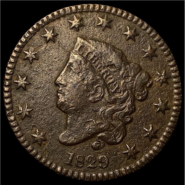 1829 Coronet Head Large Cent CLOSELY UNCIRCULATED