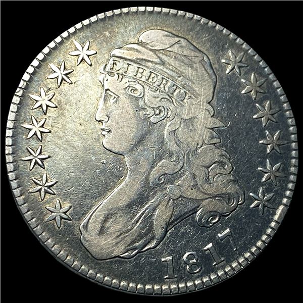 1817 Capped Bust Half Dollar NEARLY  UNCIRCULATED