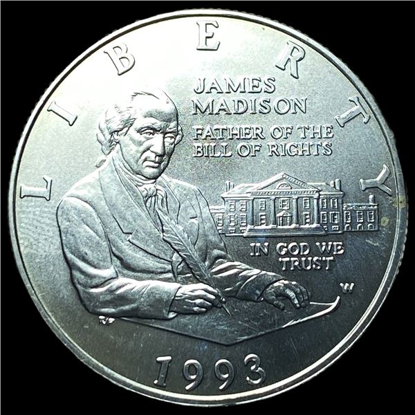 1993-W Bill of Rights .3617oz Silver Half Dollar GEM BU