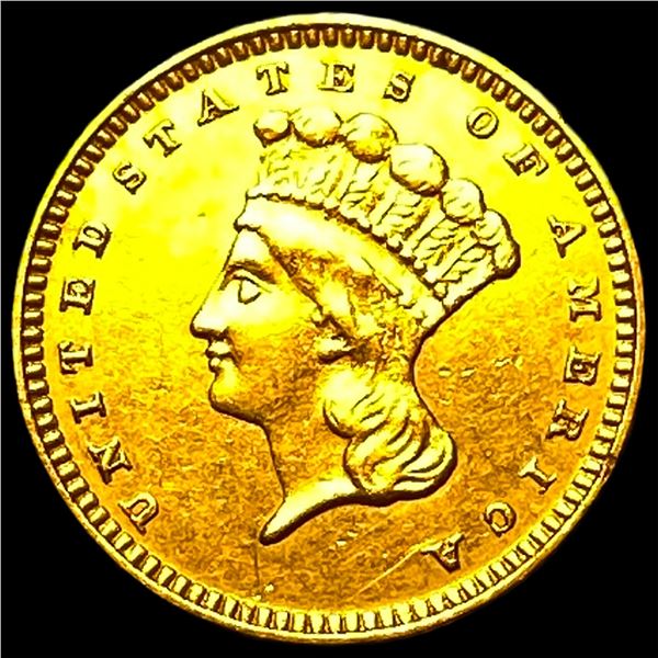 1874 Gold $1 Indian Head Type 3 UNCIRCULATED