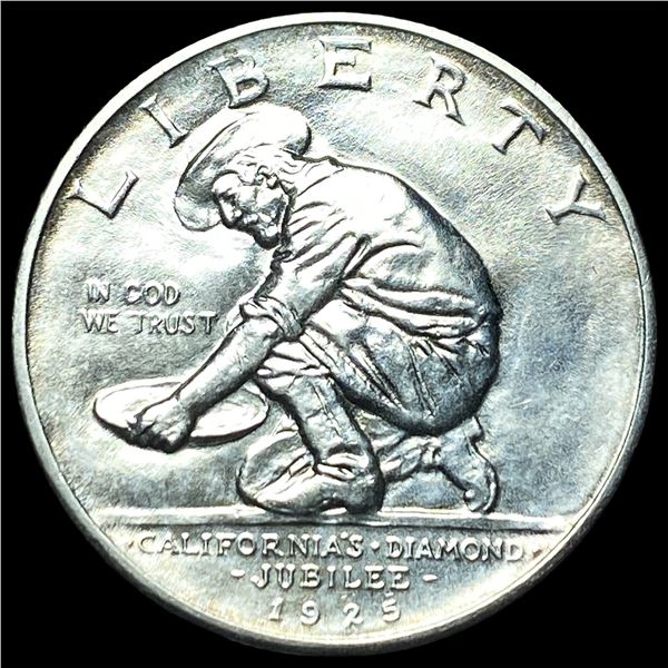 1925-S Silver California Jubilee Half Dollar GEM BU
