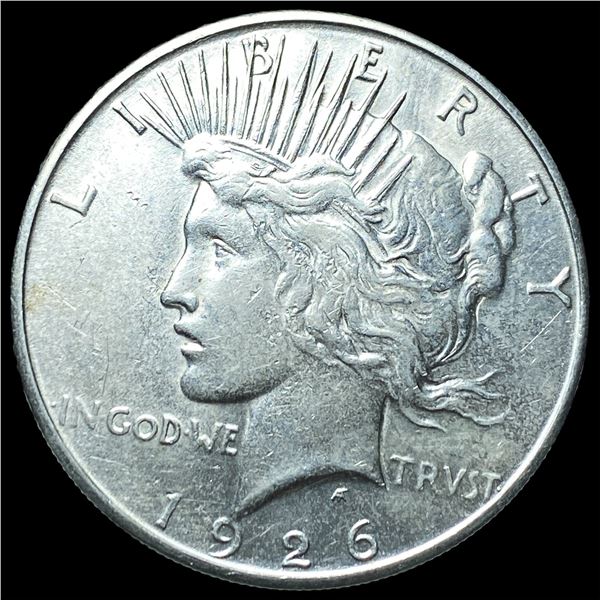 1926-S Silver Peace Dollar CHOICE AU