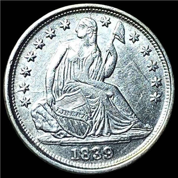 1839-O Silver Seated Liberty Half Dime UNCIRCULATED