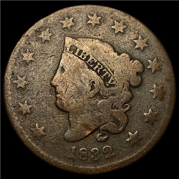 1832 Coronet Head Large Cent NICELY  CIRCULATED