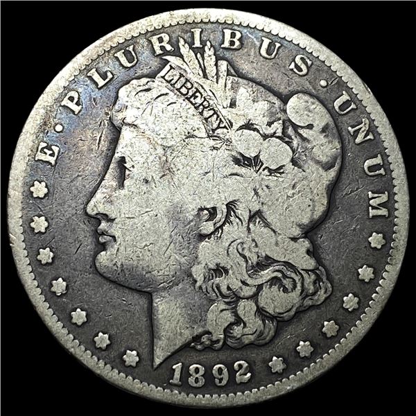 1892-CC Silver Morgan Dollar LIGHTLY  CIRCULATED