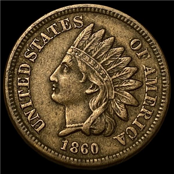1860 Indian Head Cent NEARLY UNCIRCULATED