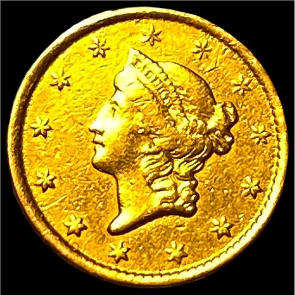 1851-O Gold $1 Liberty Head Type 1 CLOSELY UNCIRCULATED