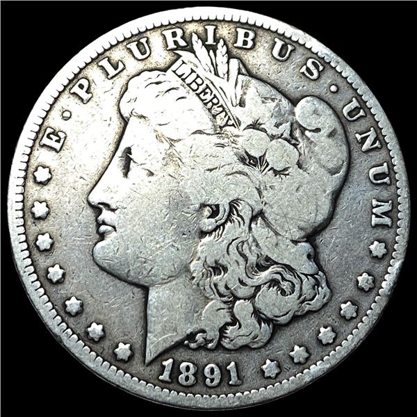 1891-CC Silver Morgan Dollar LIGHTLY  CIRCULATED