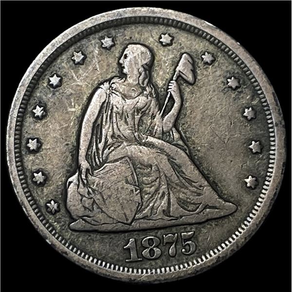 1875-S Seated Liberty Twenty Cents NEARLY UNCIRCULATED