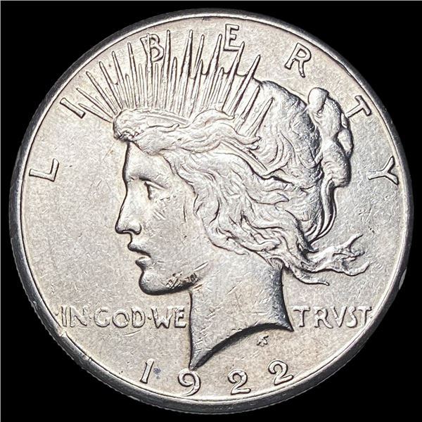 1922-S Silver Peace Dollar NEARLY  UNCIRCULATED