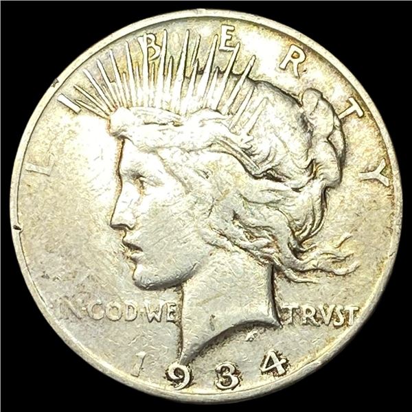 1934-s Silver Peace Dollar LIGHTLY CIRCULATED