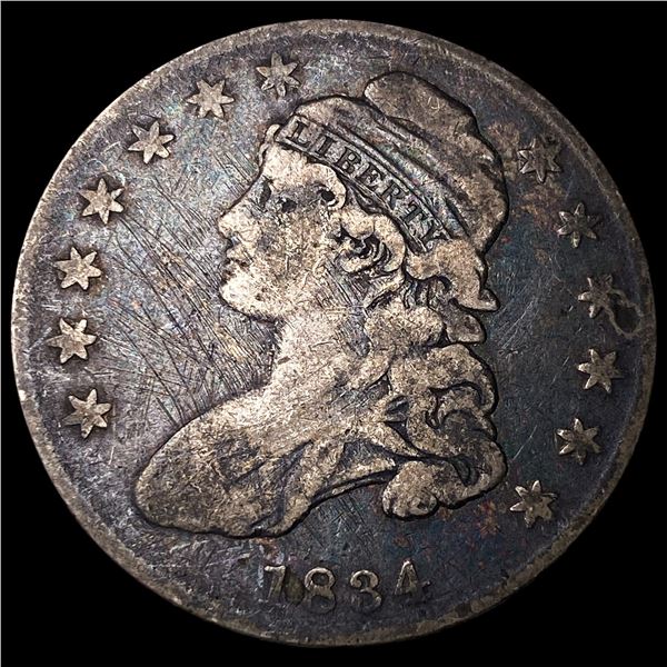 1834 Capped Bust Half Dollar LIGHTLY  CIRCULATED