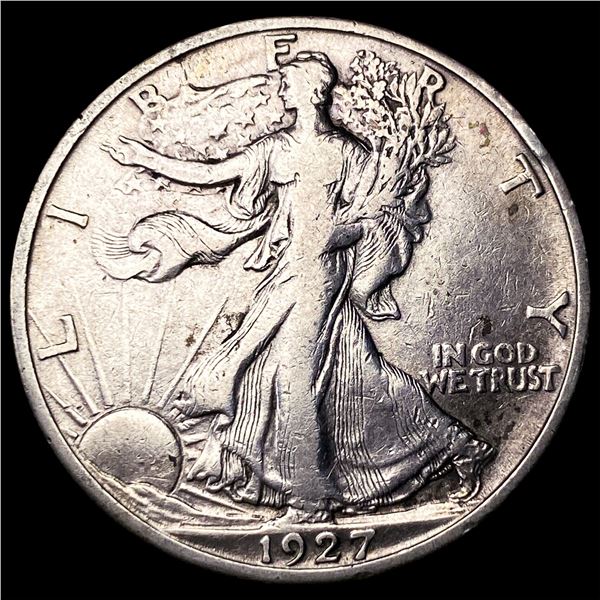 1927-S Silver Walking Liberty Half Dollar  NEARLY UNCIRCULATED