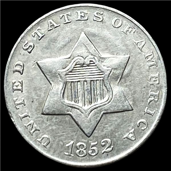 1852 Silver Three-Cent Piece UNCIRCULATED